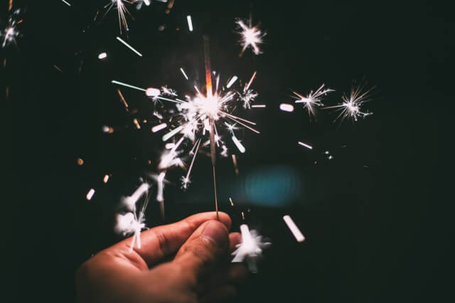 In this example we convert a JPG image of a sparkler to base64 encoding. As base64 encoding is entirely ASCII characters (and not binary bytes) it increases the output size by 1/3.